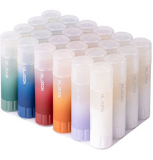 Клей-карандаш NUSIGN 21 грамм, прозрачный, корпус ассорти