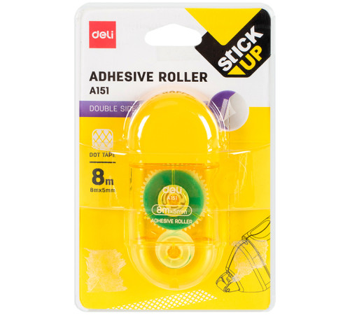 Клей-роллер "DELI", 5mm x 8m, в блистере
