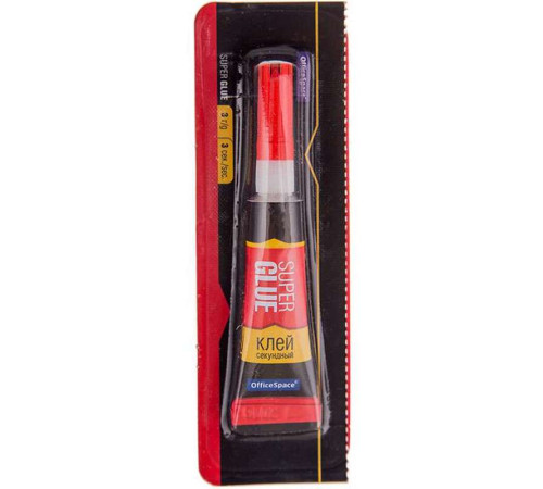 Клей универсальный OfficeSpace "Super Glue" 3  г (супер-клей)