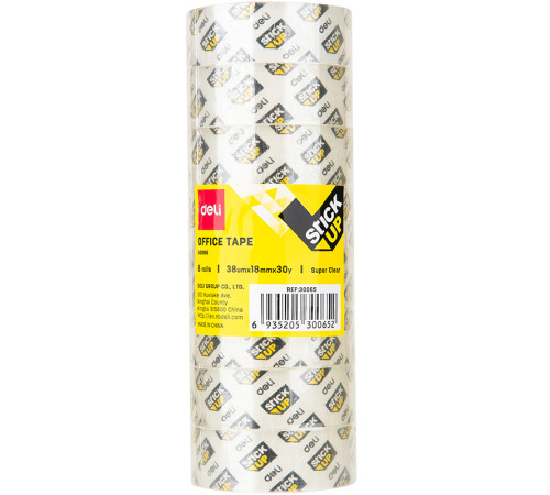 Клейкая лента DELI 18 мм х 30 м, прозрачная