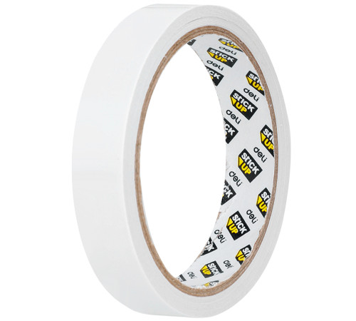 Клейкая лента двусторонняя DELI 18 мм х 10 м (полипропиленовая основа)