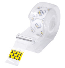 Клейкая лента в диспенсере DELI 18 мм х 7,62 м, прозрачная