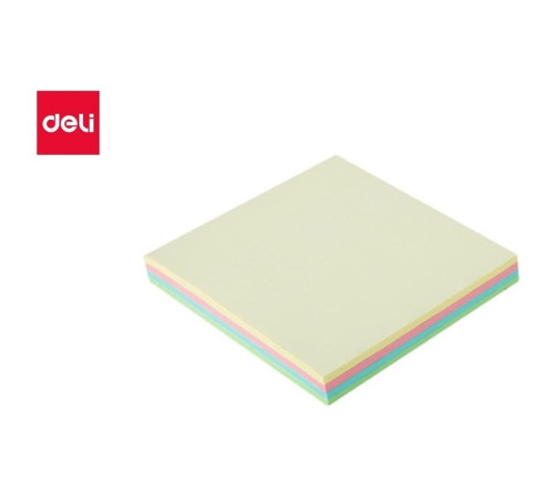 Клейкие листики DELI 76 х 76 мм, 4 цвета, 100 листов