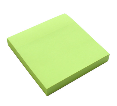 Клейкие листики KUVERT  "Sticky" 76 х 76 мм, неон-зеленый, 100 листов