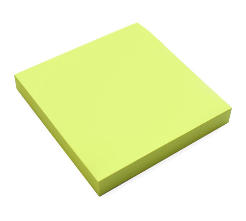 Клейкие листики KUVERT "Sticky" 76 х 76 мм, неон-желтый, 100 листов