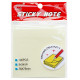 Клейкие листики KUVERT "Sticky" 76 х 76 мм, желтые, 100 листов