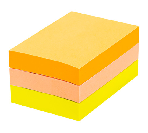 Клейкие листки DELI 51 х 38 мм  3 блока х 100 л  ассорти, 100 листов