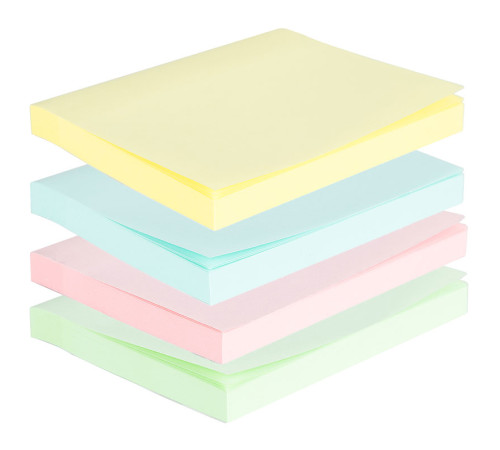 Клейкие листки DELI "Stick Up", 76 х101 мм,  ассорти пастельные, 100 листов