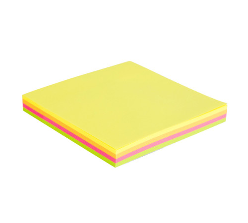 Клейкие листки DELI "Stick Up", 76 х76 мм, ассорти 4 цвета по 25 листов, неоновые