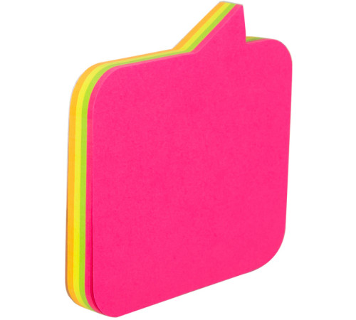 Клейкие листки DELI "Stick Up", 76 х76 мм, знаки, ассорти 4 х 20 листов, неоновые