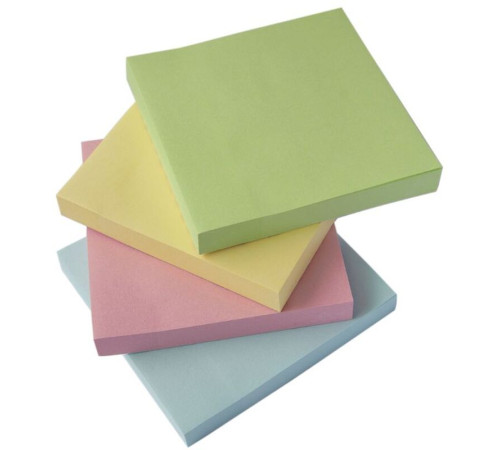 Клейкие листки Silwerhof 76х76 мм, розовый, 100 листов