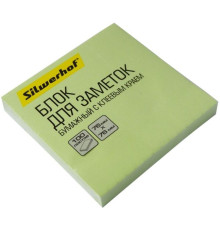 Клейкие листки Silwerhof 76х76 мм, зеленый, 100 листов