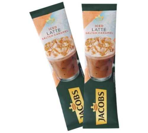 Кофе Jacobs Iced latte "Salted caramel", 21 г