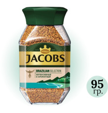 Кофе растворимый Jacobs "Brazilian selection", 95 гр, стеклянная банка