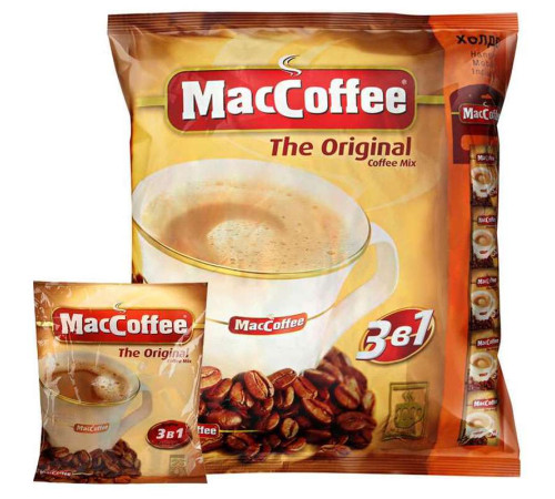 Кофе растворимый MacCoffee "3 в 1", 25 пакетиков