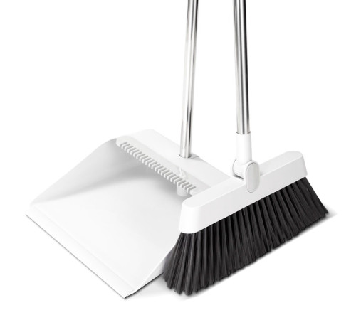 Комплект для уборки DELI, совок + щетка, серый