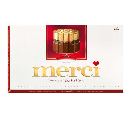Конфеты шоколадные "Merci", ассорти, 400 гр