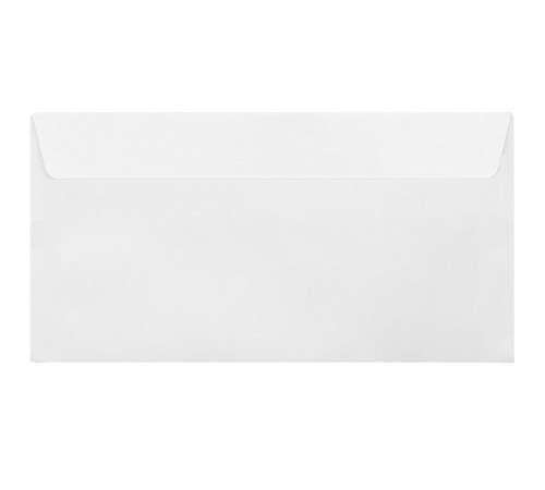 Конверт Е65 Kuvert (110х220 мм) белый, удаляемая лента, правое окно 45х90 мм