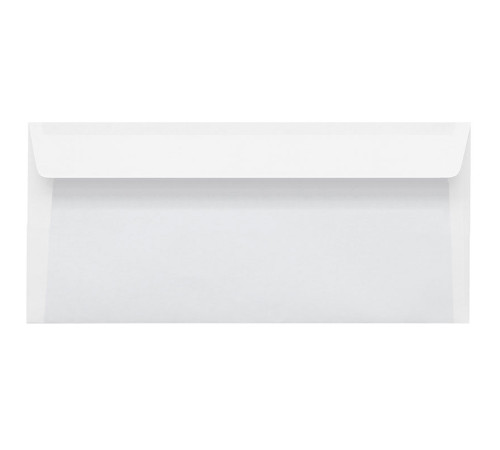Конверт Е65 Kuvert (110х220 мм) белый, удаляемая лента, внутренняя запечатка