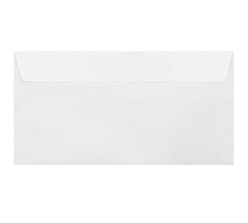 Конверт Е65 Kuvert (110х220 мм) белый, удаляемая лента