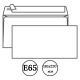 Конверт Е65 Ряжская печатная фабрика (110х220 мм) белый, удаляемая лента