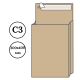 Конверт С3 UltraPac (300х400х40 мм) пакет 120 гр, с расширением, коричневый, удаляемая лента