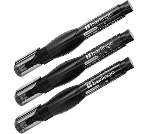 Корректирующая ручка Berlingo "DoubleBlack", 8 мл, металлический наконечник