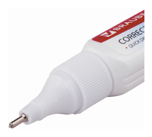 Корректирующая ручка BRAUBERG, 9 мл, металлический наконечник