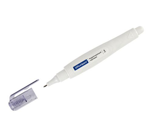 Корректирующая ручка OfficeSpace, 6мл, металлический наконечник