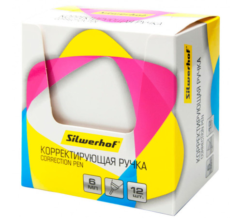 Корректирующая ручка Silwerhof, 6 мл, металлический наконечник