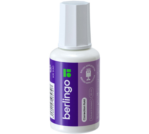Корректирующая жидкость Berlingo на химической основе, 20мл.