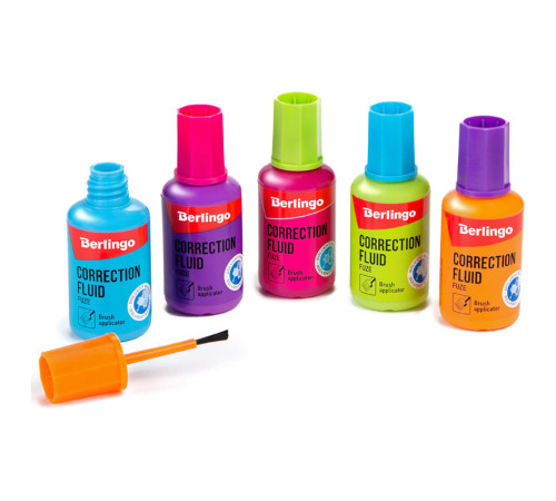 Корректирующая жидкость Berlingo "Fuze" на химической основе, 20 мл.