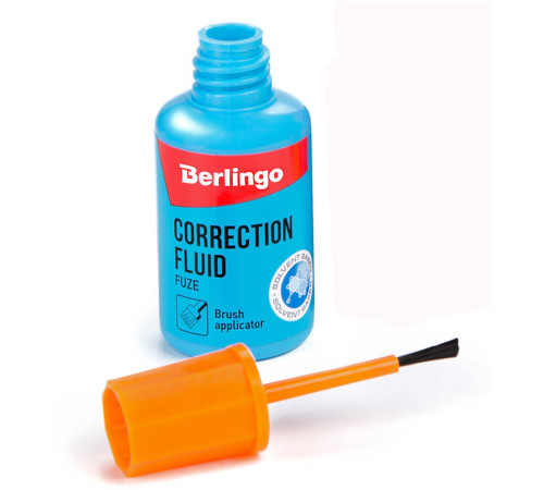 Корректирующая жидкость Berlingo "Fuze" на химической основе, 20 мл.