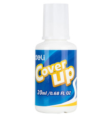 Корректирующая жидкость DELI, 20 мл, с кисточкой