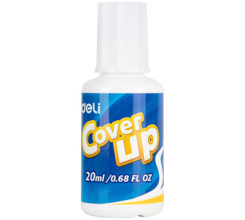 Корректирующая жидкость DELI, 20 мл, с кисточкой