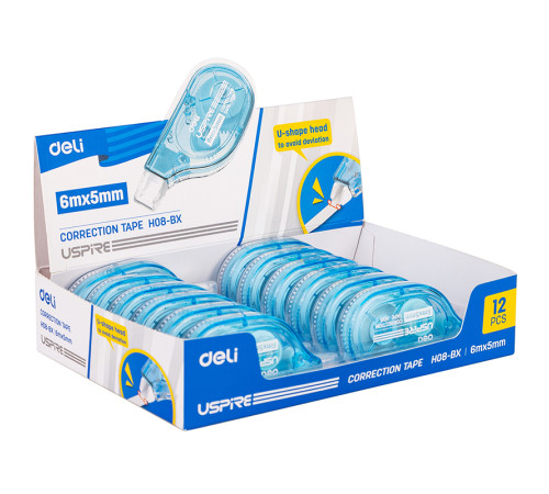 Корректирующий роллер DELI,  5 мм х 6 м