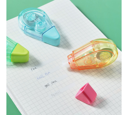 Корректирующий роллер, DELI "Neonup", 5 мм х 7 м, ассорти