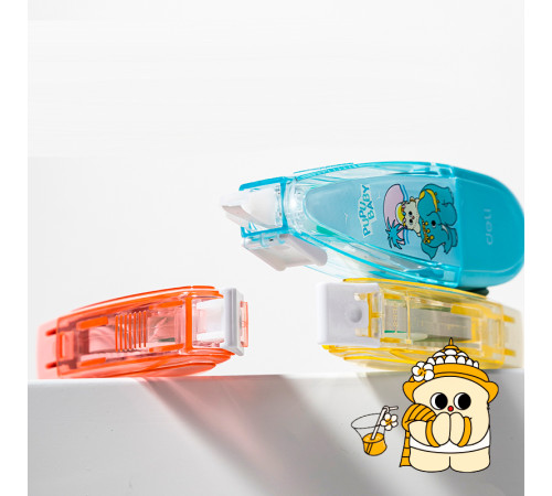 Корректирующий роллер, DELI "PupuBaby", 5 мм х 6 м, ассорти