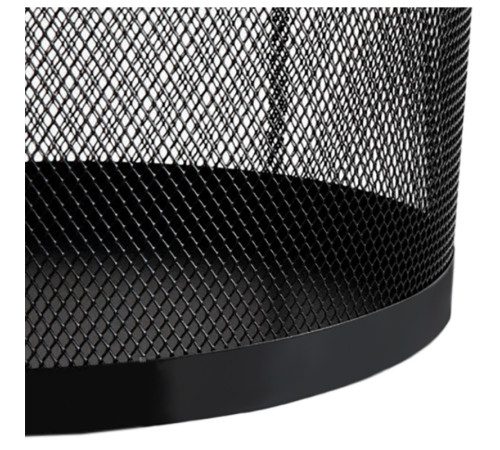 Корзина для мусора BASY "5003", металлическая, 190х235х270 мм, 12 литров