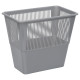Корзина для мусора СТАММ 12 литров, прямоугольная, серая