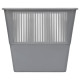 Корзина для мусора СТАММ 12 литров, прямоугольная, серая