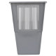 Корзина для мусора СТАММ 12 литров, прямоугольная, серая