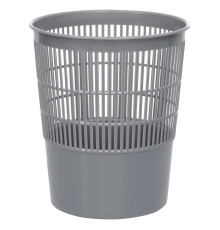 Корзина для мусора СТАММ 14 литров, сетчатая, серая