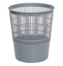 Корзина для мусора СТАММ 18 литров, сетчатая, серая