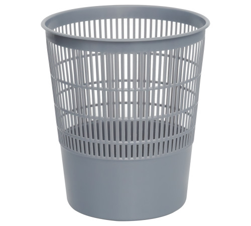 Корзина для мусора СТАММ 18 литров, сетчатая, серая
