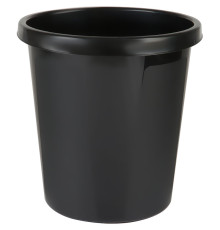 Корзина для мусора СТАММ 9 литров, цельная, черная