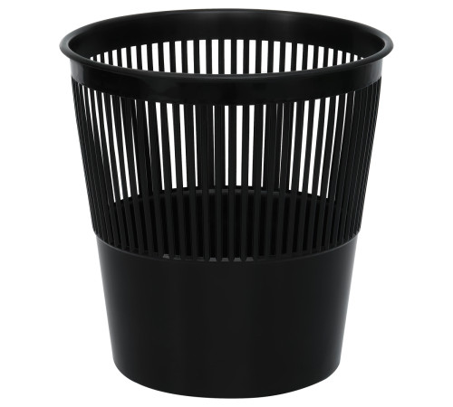 Корзина для мусора СТАММ 9 литров, сетчатая, черная