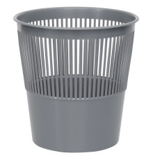 Корзина для мусора СТАММ 9 литров, сетчатая, серая