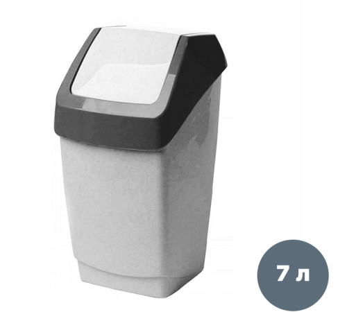 Корзина ХАПС для мусора , 25 литров, серая