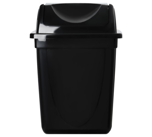 Корзина с вращающейся крышкой СТАММ 12 л., черная